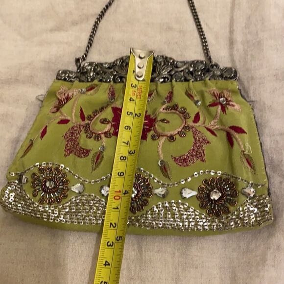 𝅺VINTAGE silk bag/  pouch/wallet in good condition. - Picture 10 of 14